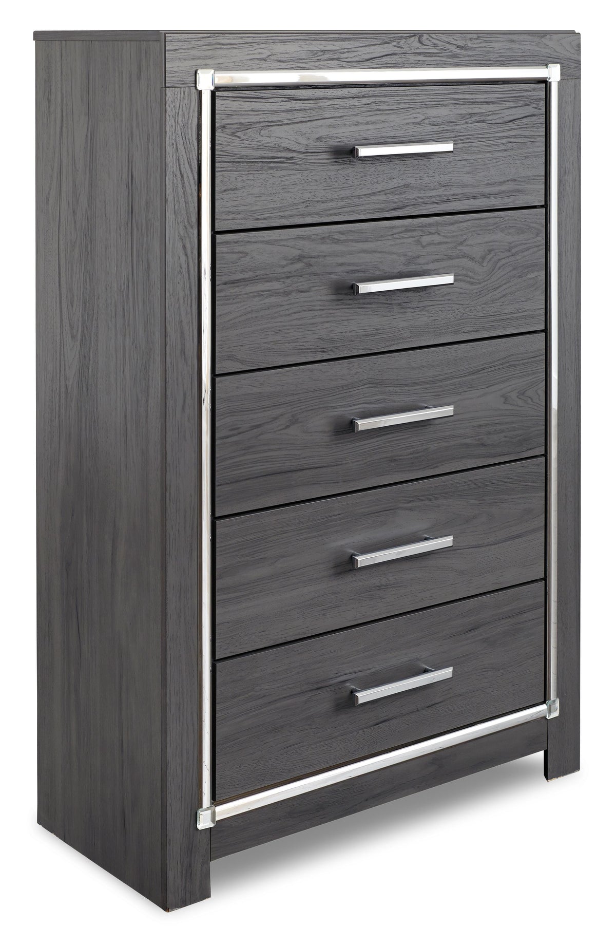 Lodanna King Uph Panel Storage Bed, Dresser, Mirror, Chest and Nightstand