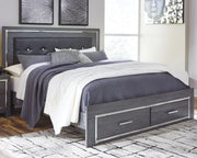 Lodanna Queen Panel Bed with 2 Storage Drawers