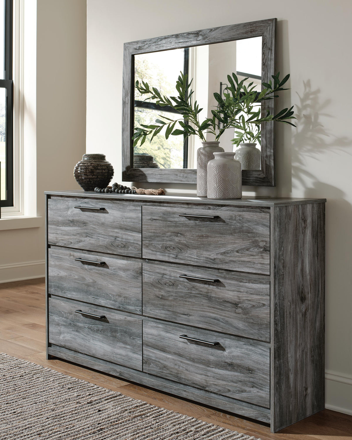 Baystorm King Storage Bed, Dresser, Mirror, Chest and Nightstand