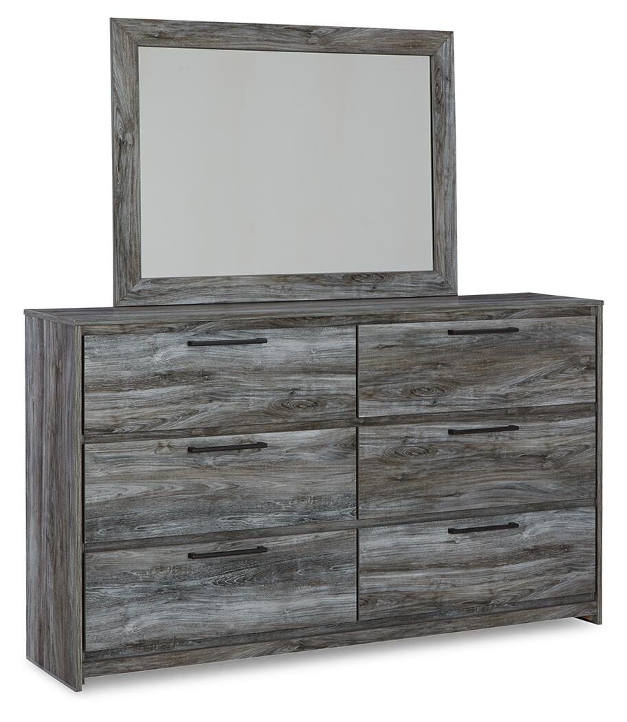 Baystorm King Panel Bed, Dresser, Mirror, Chest and Nightstand