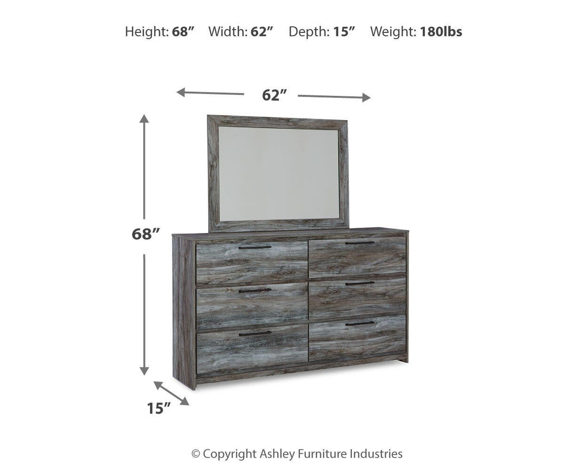 Baystorm Queen Panel Bed, Dresser, Mirror, Chest and Nightstand