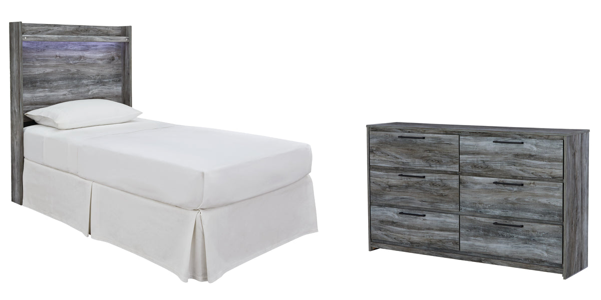 B221 Panel Headboard Set - Twin, Dresser