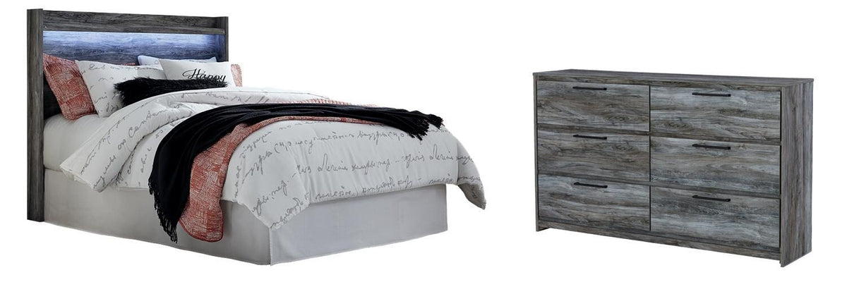 B221 Panel Headboard Set - Queen, Dresser