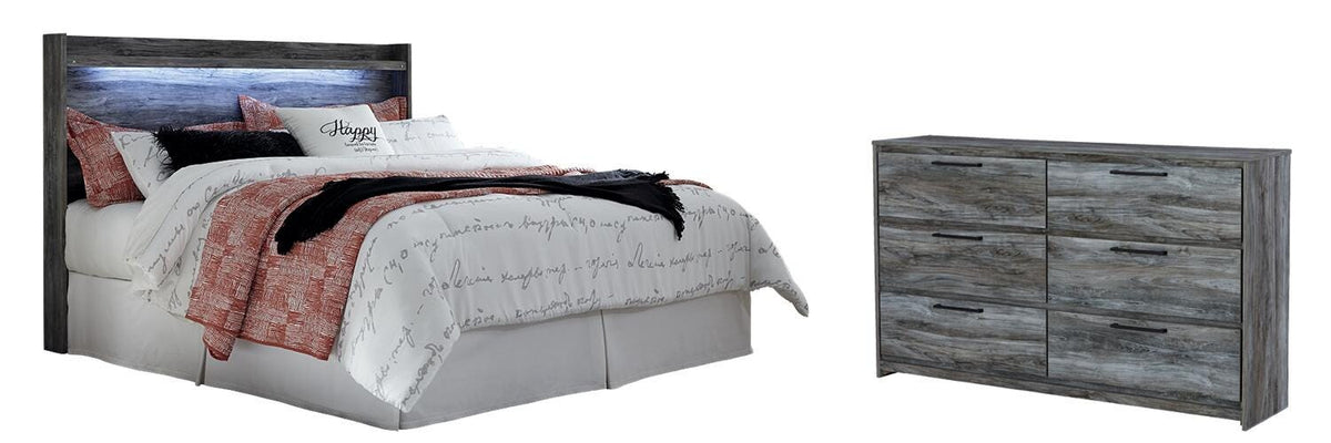 B221 Panel Headboard Set - King, Dresser
