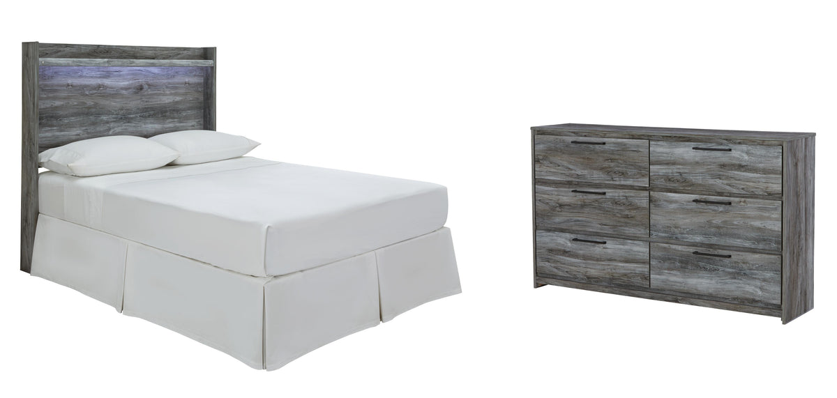 B221 Panel Headboard Set - Full, Dresser