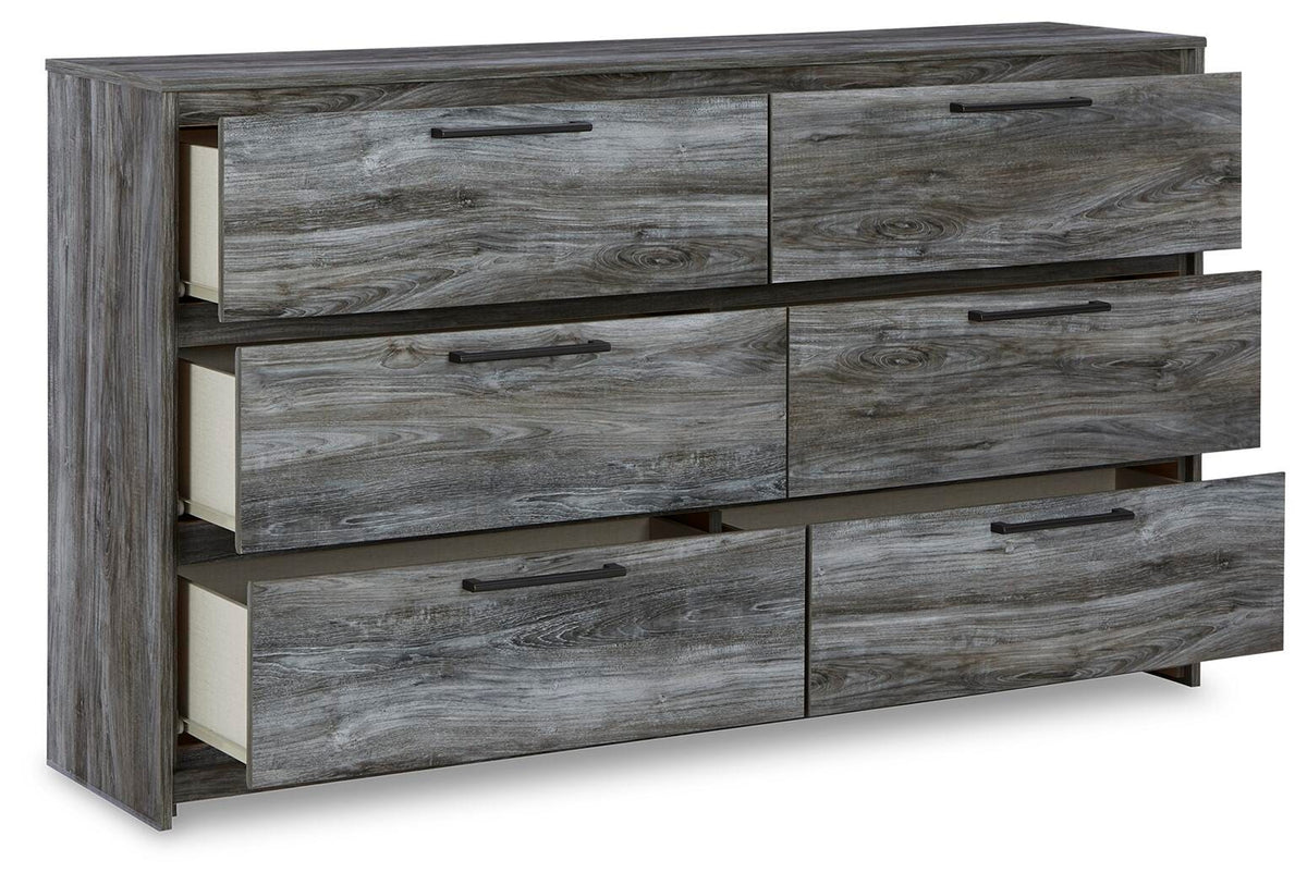 Baystorm Queen Panel Bed with Storage, Dresser and 2 Nightstands