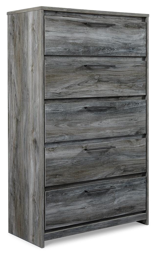 Baystorm Queen Storage Bed, Dresser, Mirror and Chest