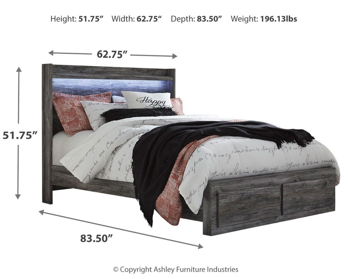 Baystorm Queen Panel Storage Bed, Dresser and Chest