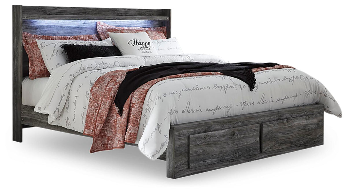 Baystorm King Panel Storage Bed, Dresser, Chest and 2 Nightstands