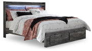 Baystorm Panel Bed with 2 Storage Drawers - King