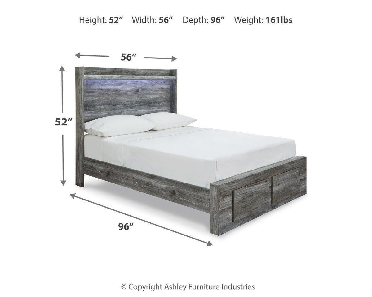 Baystorm Queen Panel Bed with 2 Storage Drawers