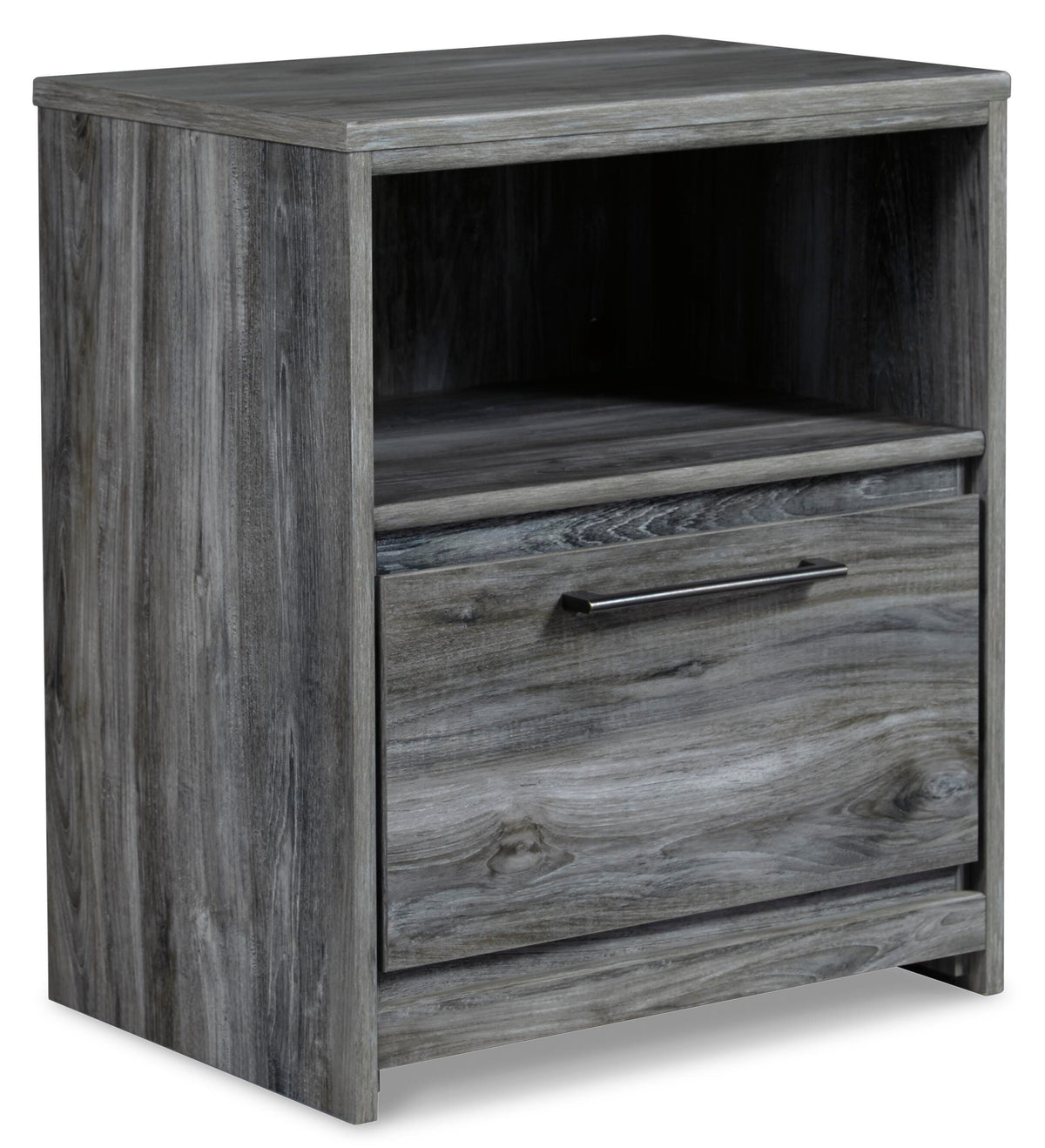 B221 Panel Headboard Set - Twin, Mirrored Dresser and Nightstand