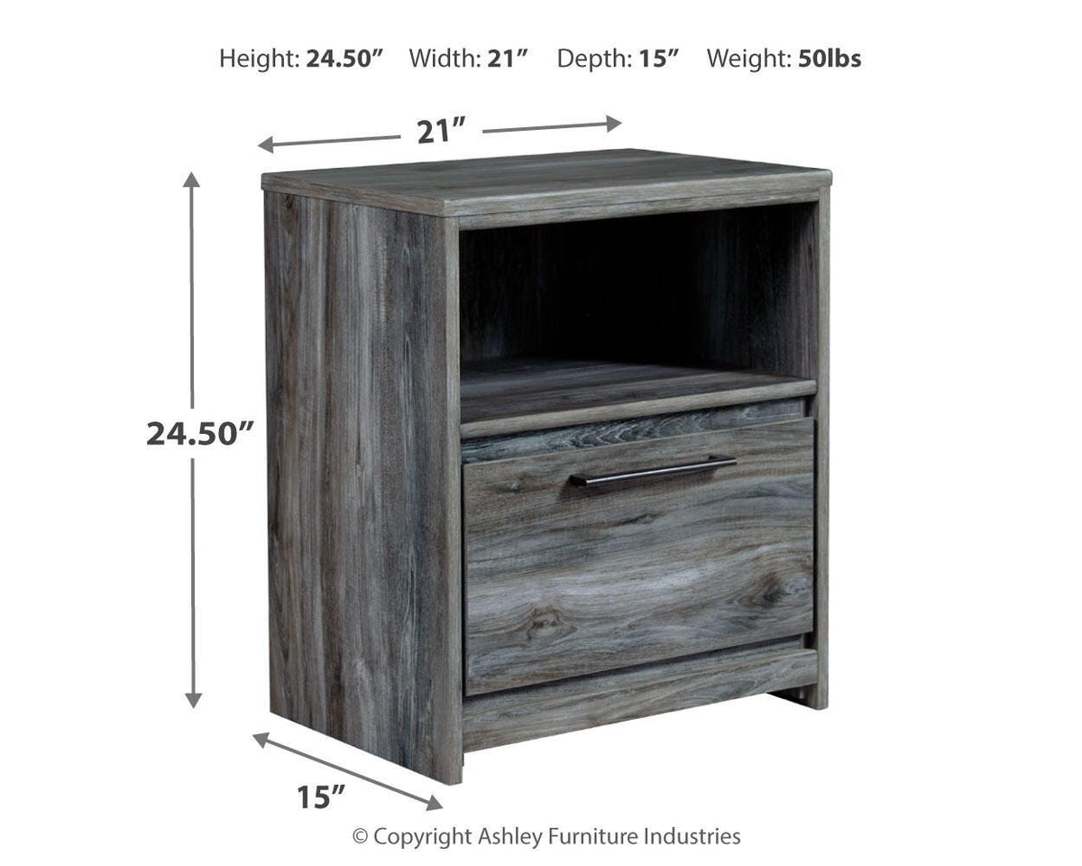 Baystorm King Panel Bed, Dresser, Mirror, Chest and Nightstand