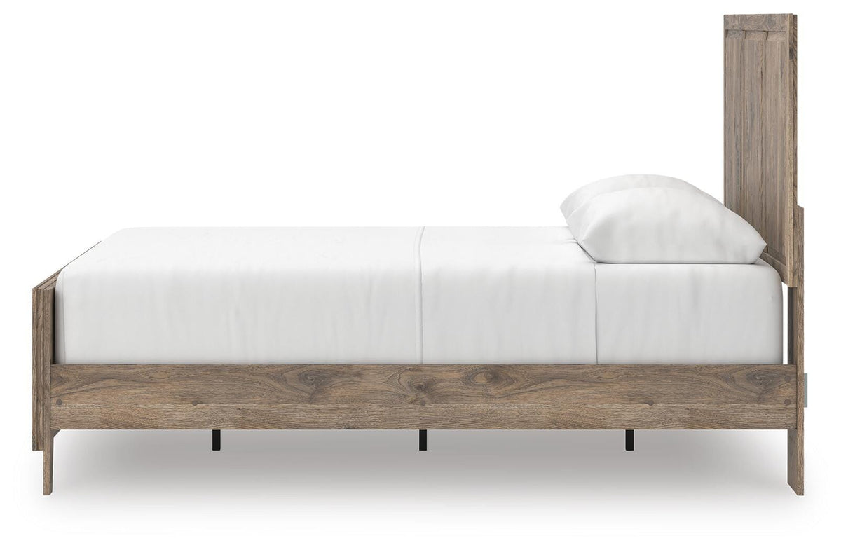 Rusticott Queen Panel Bed, Dresser and Mirror