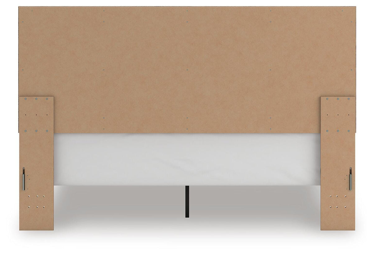 Rusticott King Panel Bed, Dresser, Mirror and Nightstand