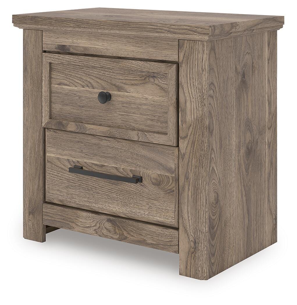 Rusticott Queen Poster Bed, Dresser, Mirror and Nightstand