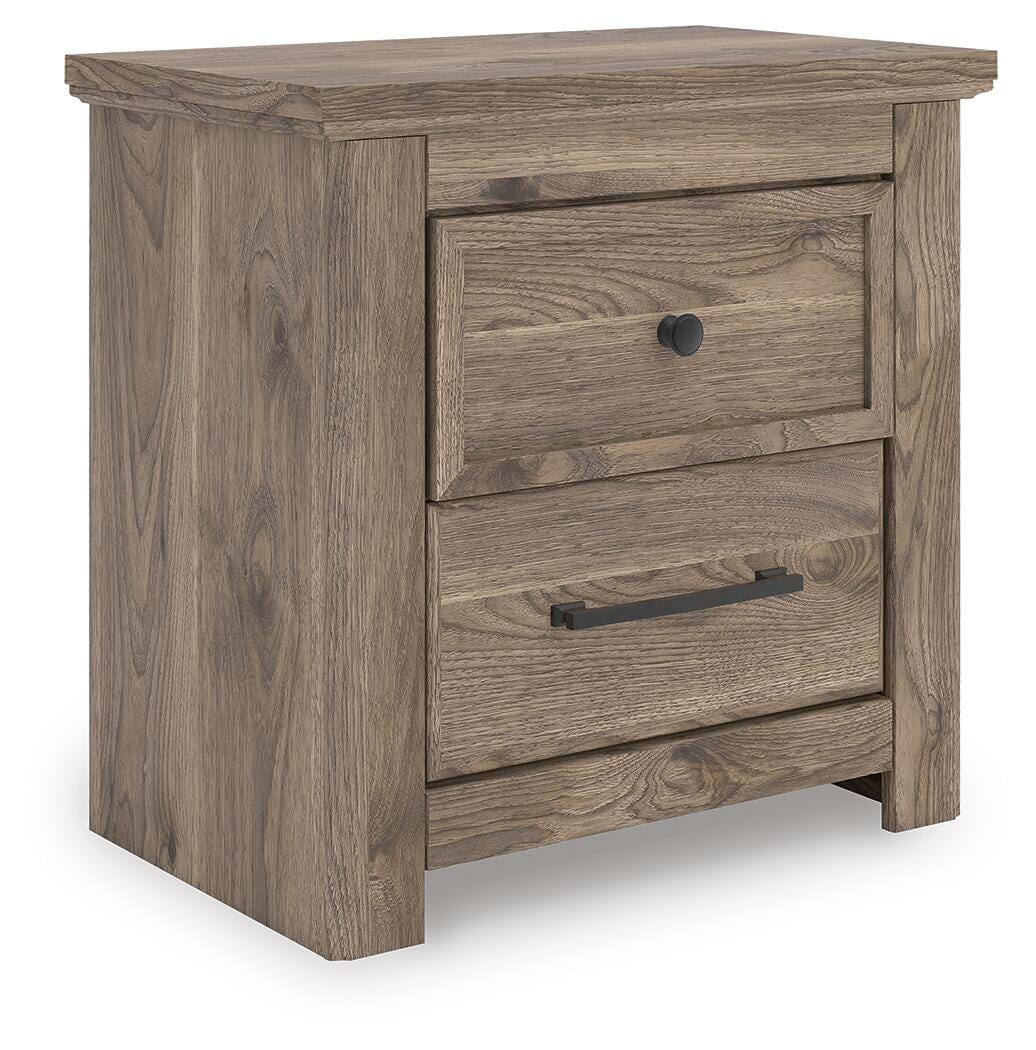 Rusticott Queen Poster Bed, Dresser, Mirror and Nightstand