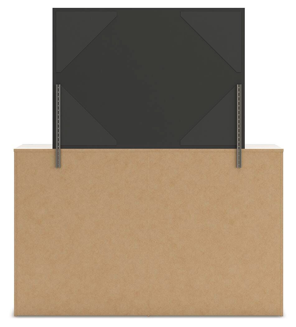 Lawroy King Panel Storage Bed, Dresser, Mirror and Nightstand
