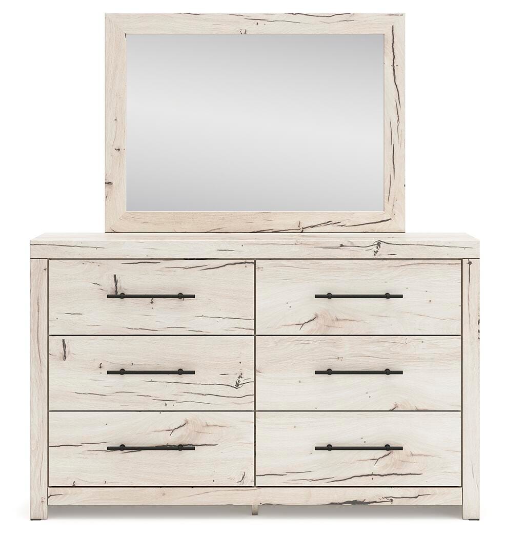 Lawroy Twin Panel Bed, Dresser and Mirror