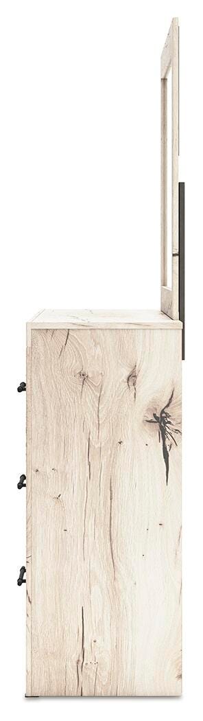 Lawroy King Panel Bed, Dresser, Mirror, Chest and Nightstand