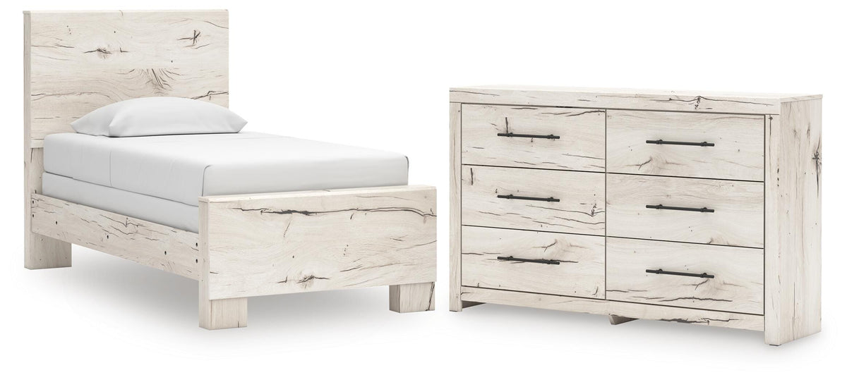Lawroy Panel Bed Set - Twin, Dresser