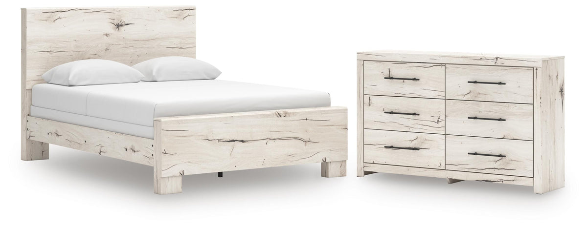 Lawroy Panel Bed Set - Queen, Dresser