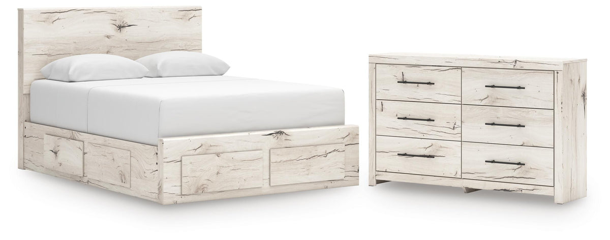 Lawroy Queen Panel Storage Bed and Dresser