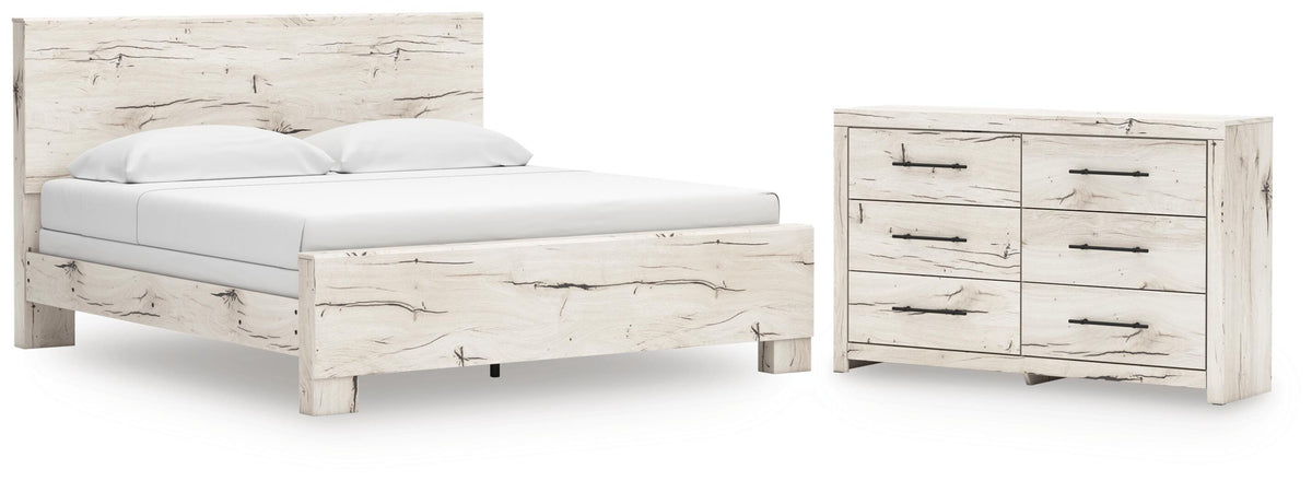 Lawroy Panel Bed Set - King, Dresser