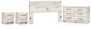 Lawroy King Panel Headboard, Dresser, Mirror and 2 Nightstands