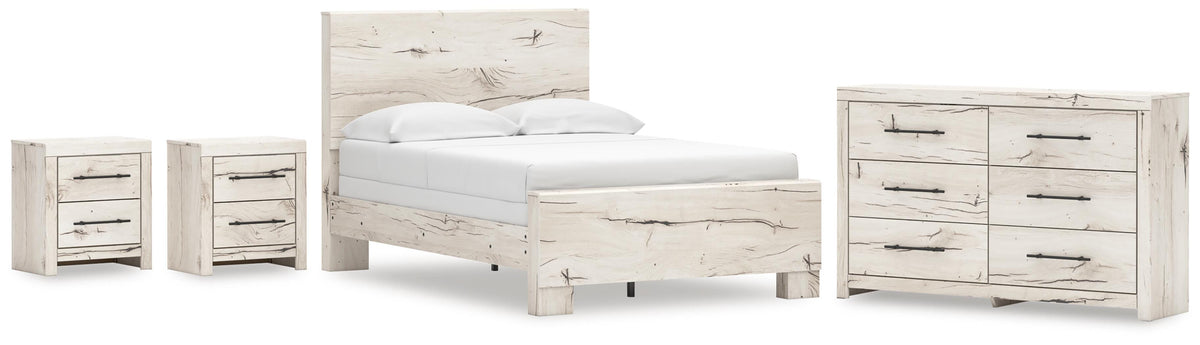 Lawroy Panel Bed Set - Full, Dresser and 2 Nightstands