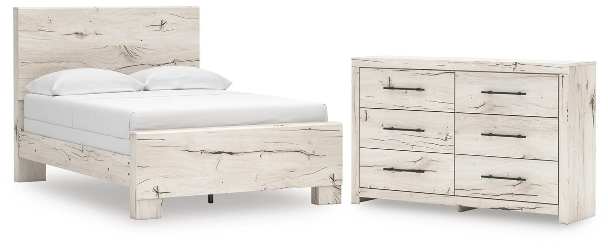 Lawroy Panel Bed Set - Full, Dresser