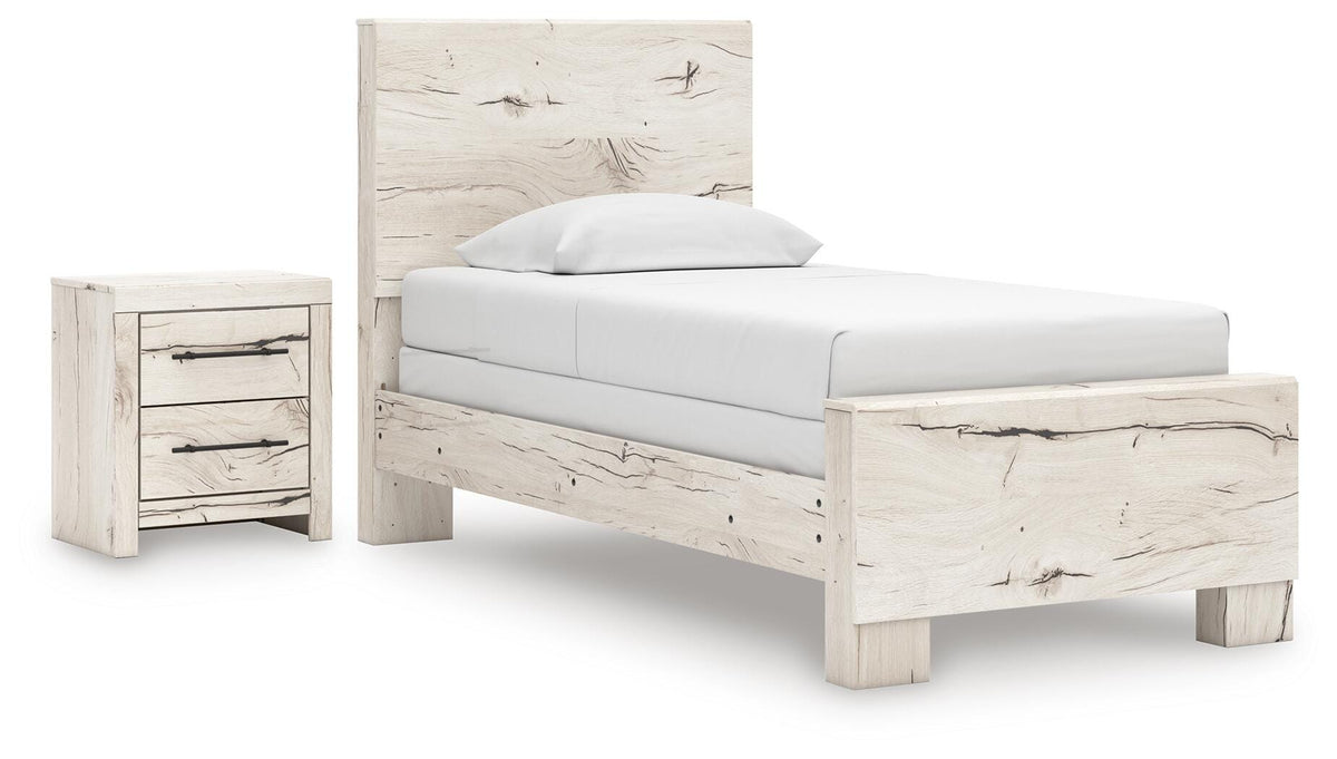 Lawroy Panel Bed Set - Twin, Nightstand