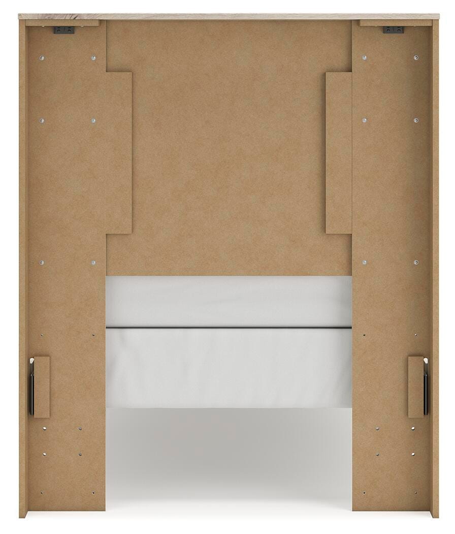 Lawroy Twin Panel Bed, Dresser and Mirror