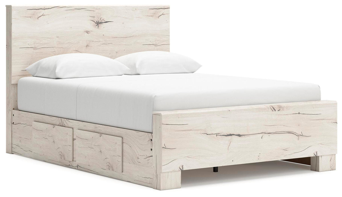 Lawroy Queen Panel Bed with Storage, Dresser, Mirror and 2 Nightstands