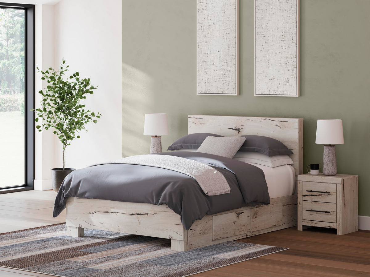 Lawroy Queen Panel Bed with Storage, Dresser, Mirror, Chest and 2 Nightstands