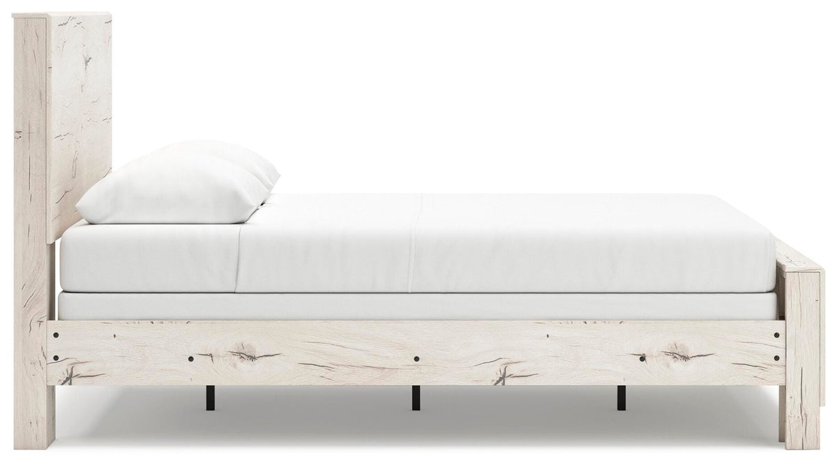 Lawroy Panel Bed Set - Queen, Dresser and Mirror
