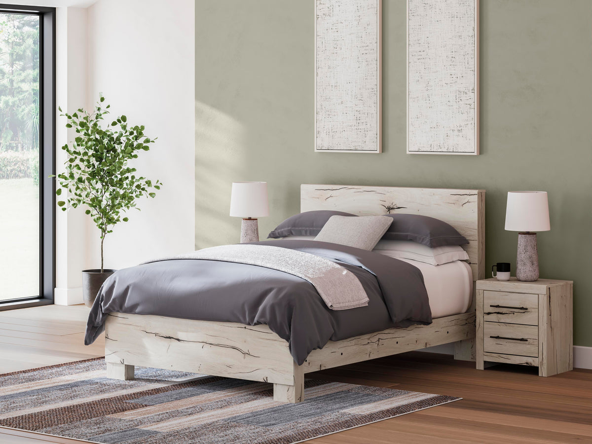 Lawroy Panel Bed Set - Queen, Dresser and Mirror