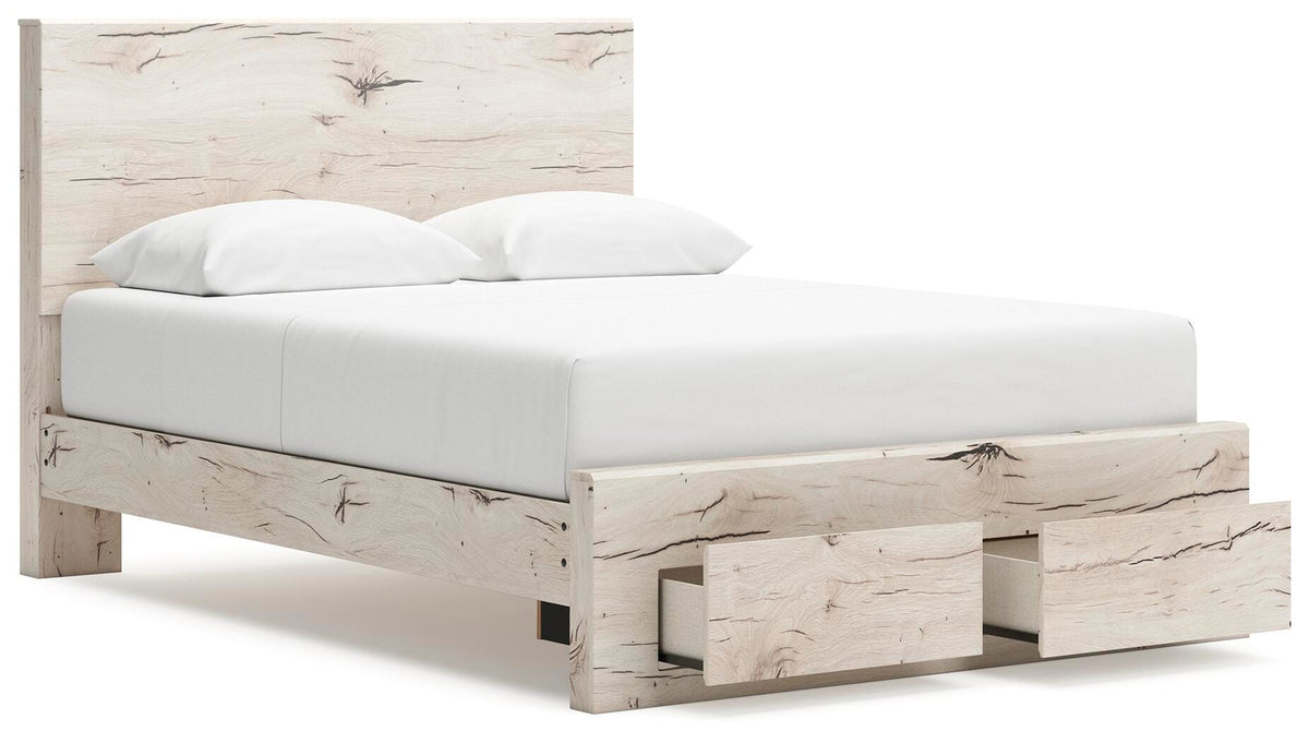 Lawroy Queen Storage Bed, Dresser, Mirror, Nightstand