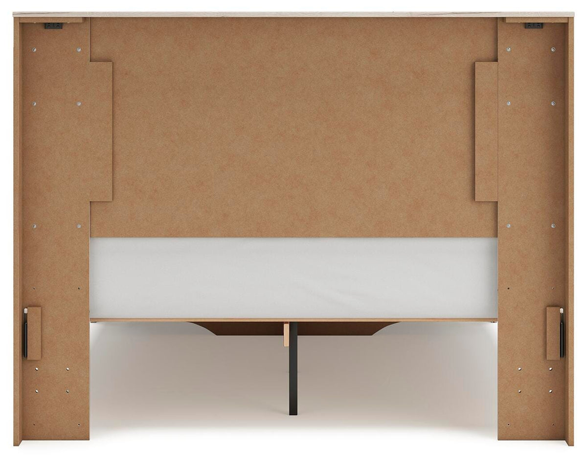 Lawroy Queen Storage Bed, Dresser, Mirror, Nightstand