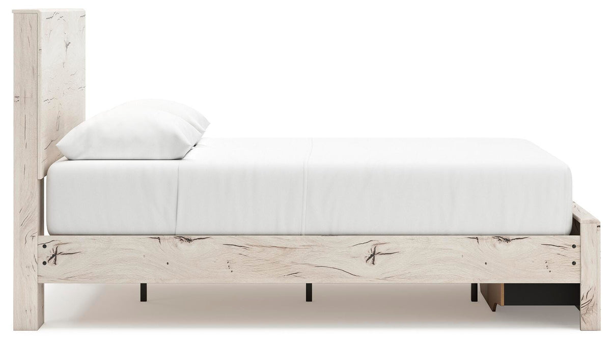 Lawroy Queen Storage Bed, Dresser, Mirror, Nightstand