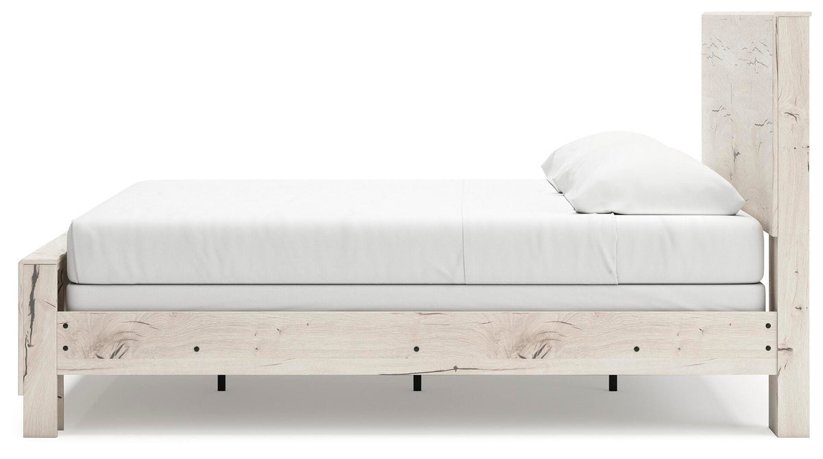Lawroy King Panel Bed, Dresser, Mirror, Chest and Nightstand