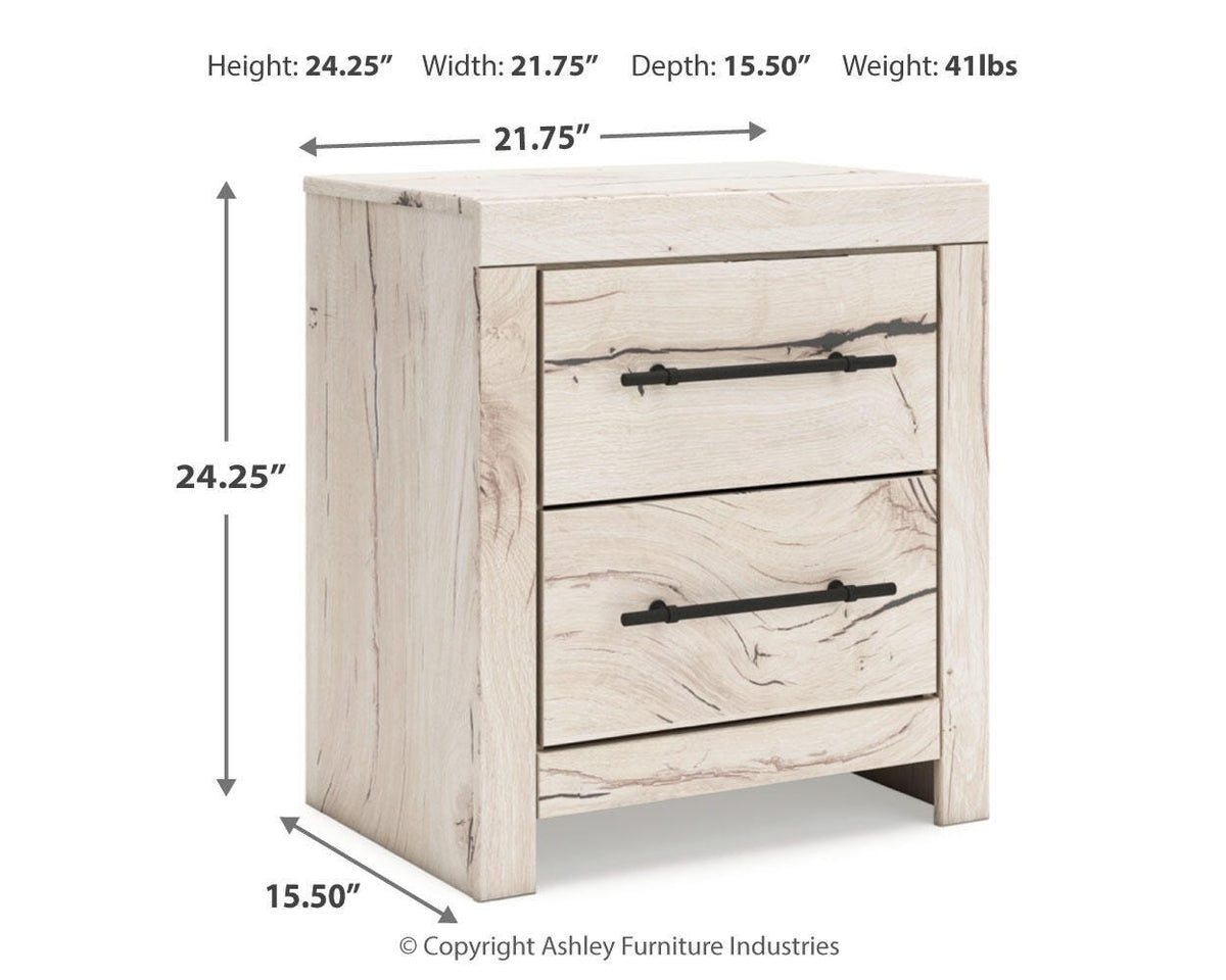 Lawroy Twin Panel Bed with Storage and Nightstand