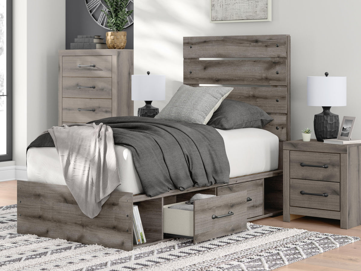 Graystorm Queen Panel Bed with Storage