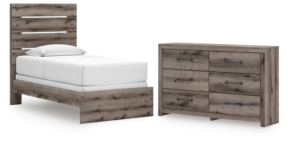 Graystorm Panel Bed Set - Twin, Dresser