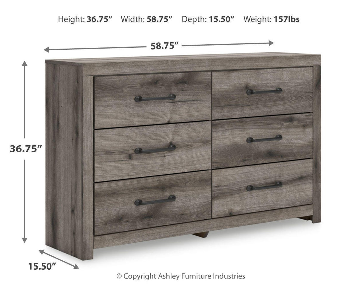 Graystorm Panel Bed Set - Full, Dresser