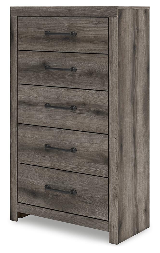 Graystorm Panel Bed Set - Full, Dresser, Mirror and Chest