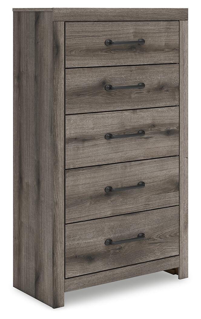 Graystorm Panel Bed Set - Full, Dresser, Mirror and Chest
