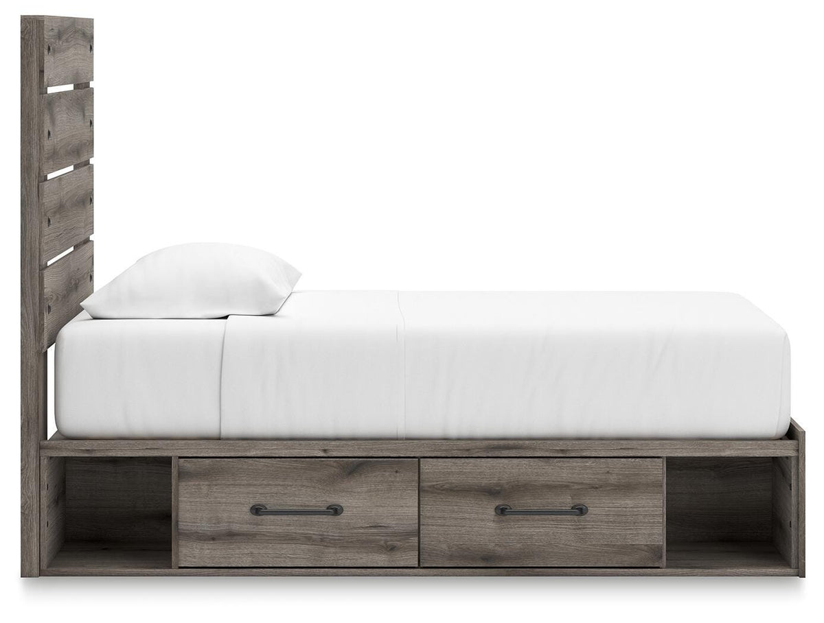 Graystorm Queen Panel Storage Bed