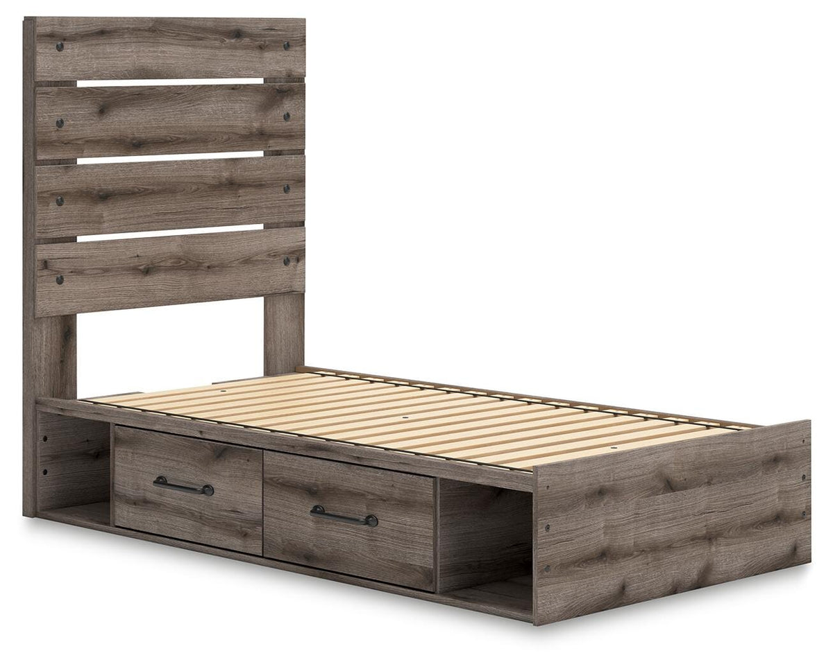 Graystorm Queen Panel Bed with Storage