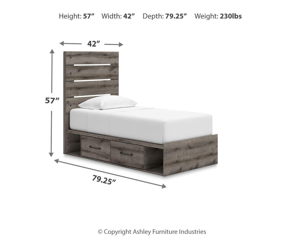 Graystorm Queen Panel Bed with Storage